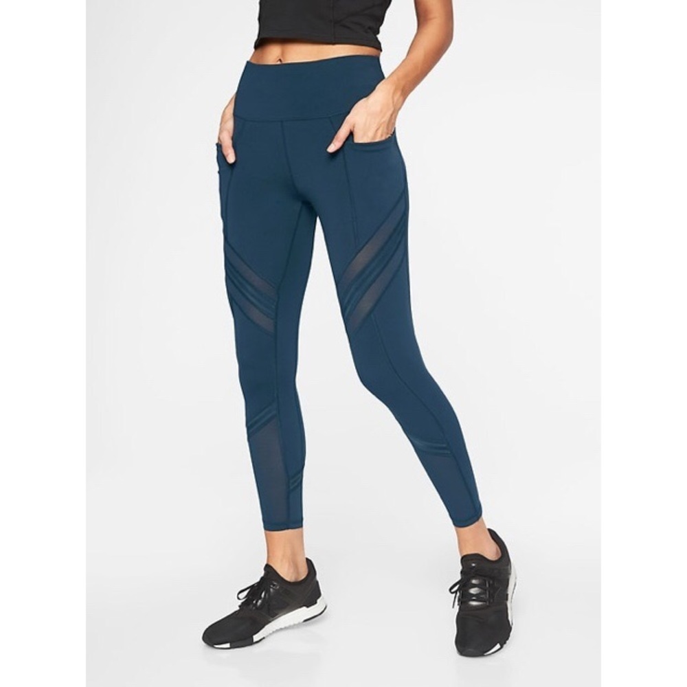 Athleta All In / Up For Anything Mesh 7/8 Tight XS
